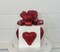 10.5" Valentine's Day Glitter Foam Gift Box with Hearts - Red and White Decor - Foam gift box wreath attachment - TCT Crafts (MTX70784RDWH)